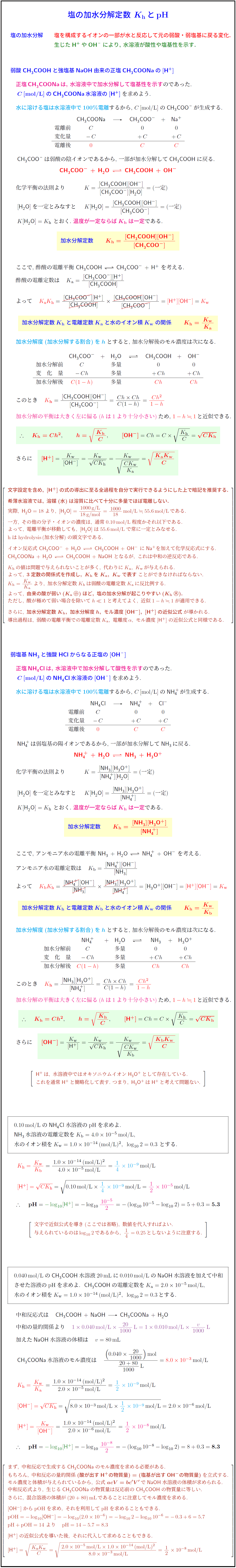 hydrolysis-constant